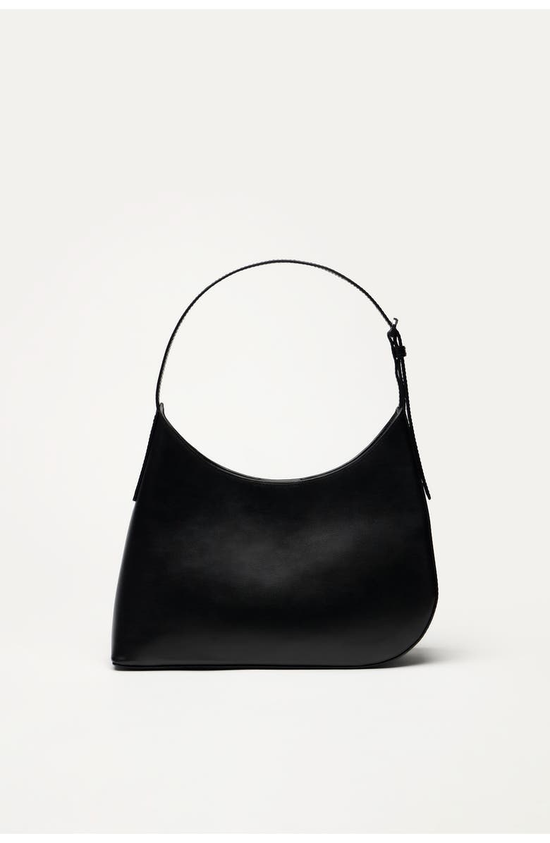 Want Les Essentiels Arch Smooth Leather Shoulder Bag, Alternate, color, Black