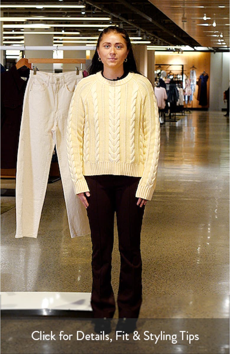 Cable Stitch Cotton Sweater, sales video thumbnail