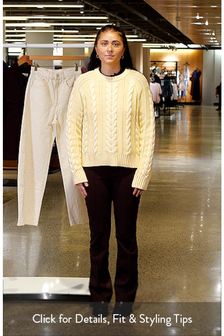 Cable Stitch Cotton Sweater video