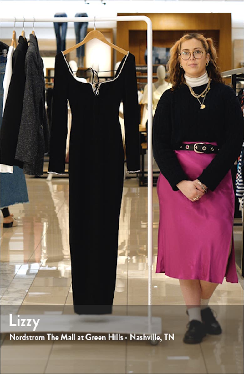 Rosa Embellished Long Sleeve Dress, sales video thumbnail