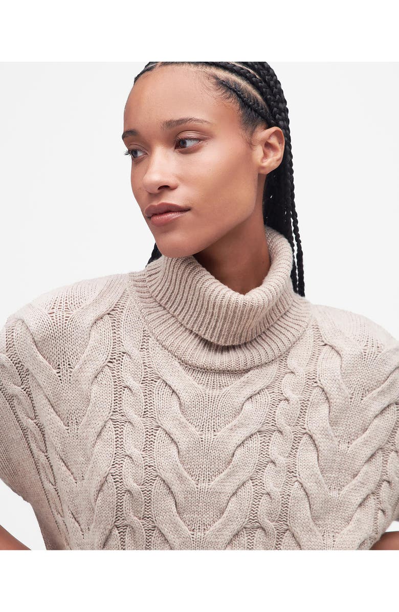 Barbour Woodlane Cable Stitch Long Sleeve Sweater Dress, Alternate, color,