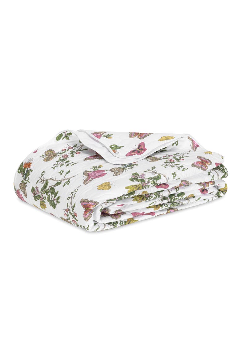 Baudin Butterfly 500 Thread Count Quilt, Main, color, BAUDIN BUTTERFLY PINK