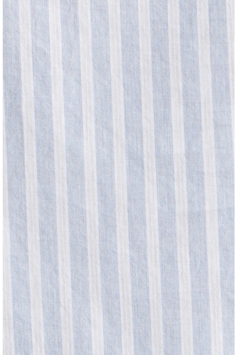 Plaid Cotton Button-Up Western Shirt, Alternate, color, AIR BLUE