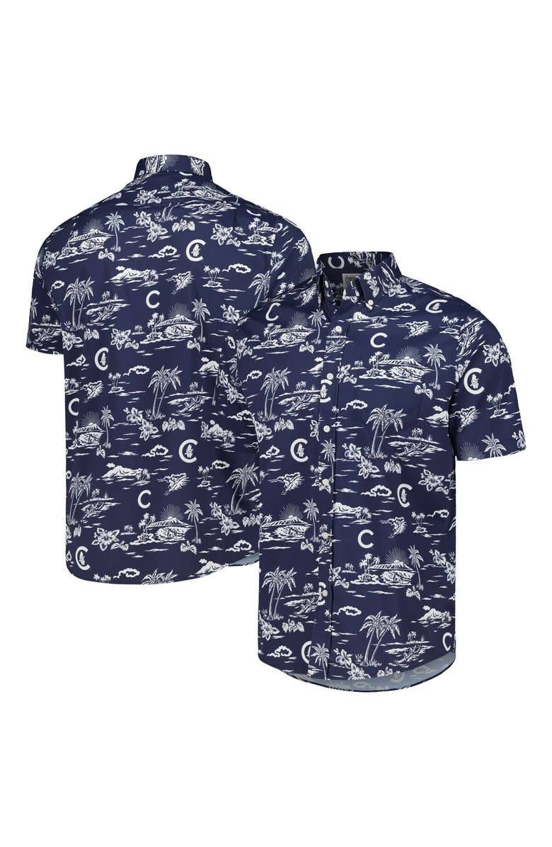 Reyn Spooner Men's Reyn Spooner Navy Chicago Cubs Kekai Button-Down Shirt, Main, color, Navy