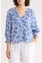 selected Ivory/ Royal Blue Floral