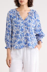 ELIE ELIE TAHARI Three Quarter Sleeve Top