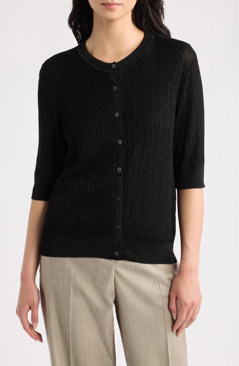Fialora Crewneck Cardigan