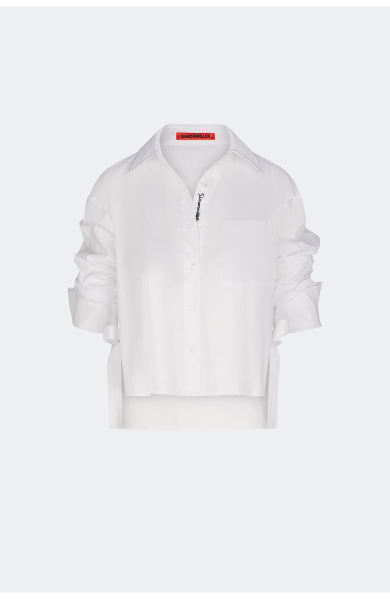 SIMONMILLER Ayre Cropped Poplin Top, Alternate, color,