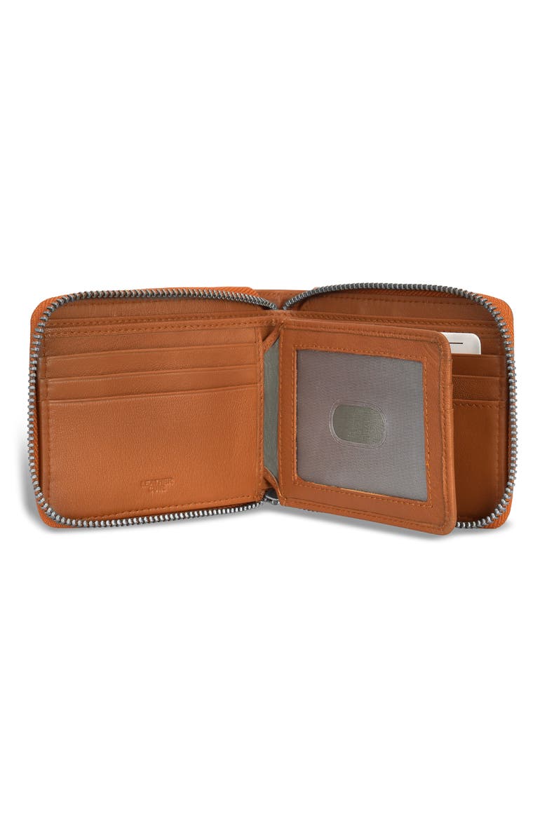 Zip Around Bifold Wallet, Alternate, color, TAN/BLACK