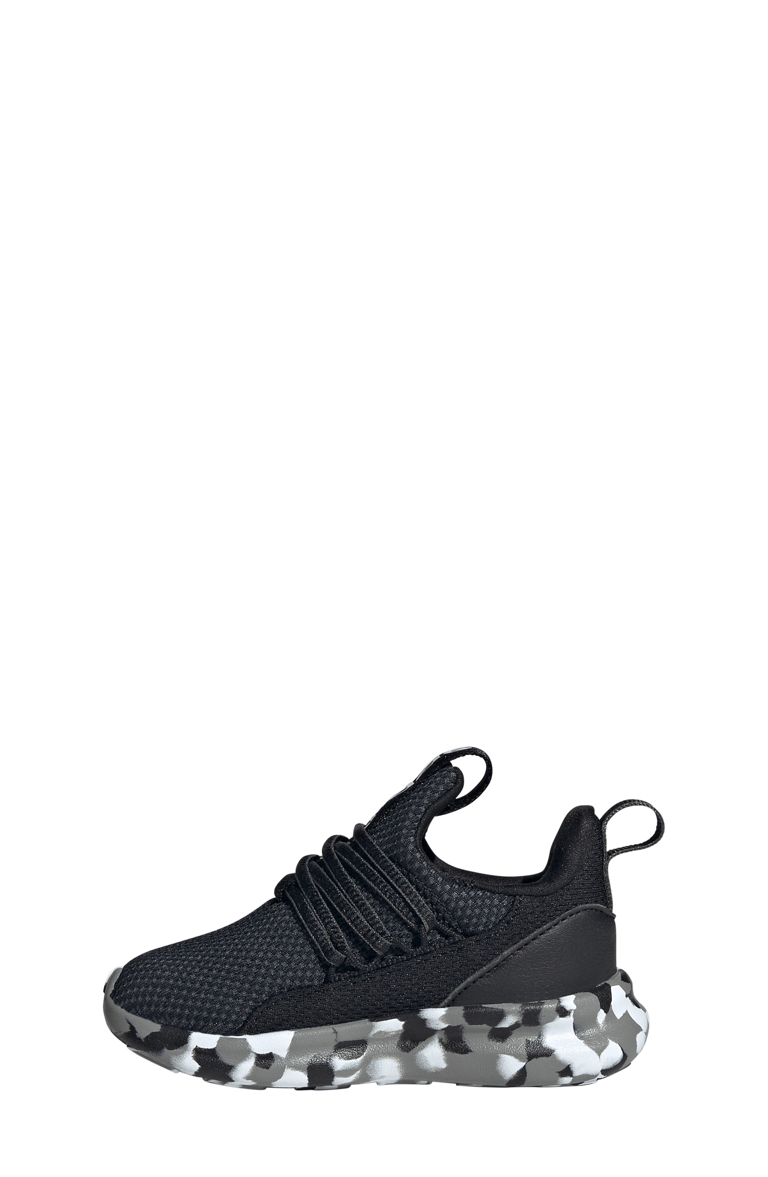 adidas Kids' Lite Racer Adapt 7.0 Sneaker, Alternate, color, Core Black/ Grey Six