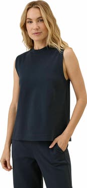 Pact Organic Cotton Airplane Mock Neck Shell