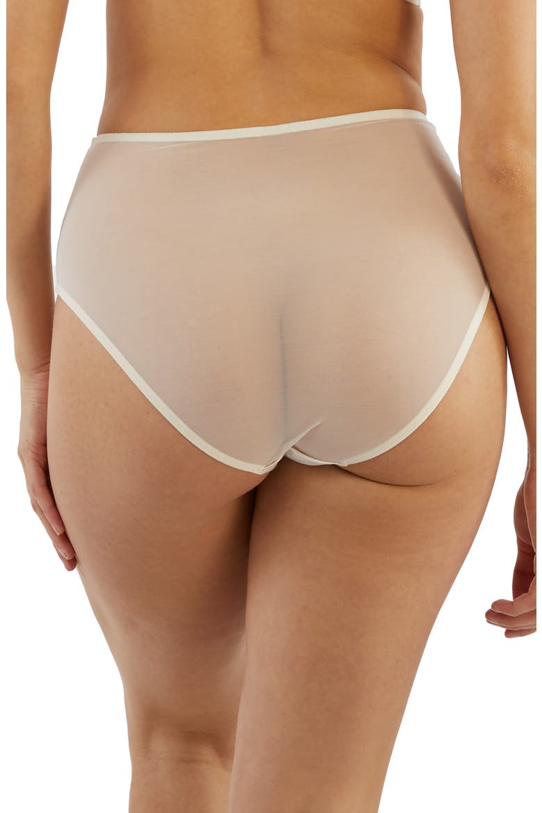 Ellery Classic High Waist Briefs, Alternate, color, IVORY