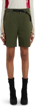 Moncler Grenoble Water Repellent Belted Technical Stretch Nylon Shorts