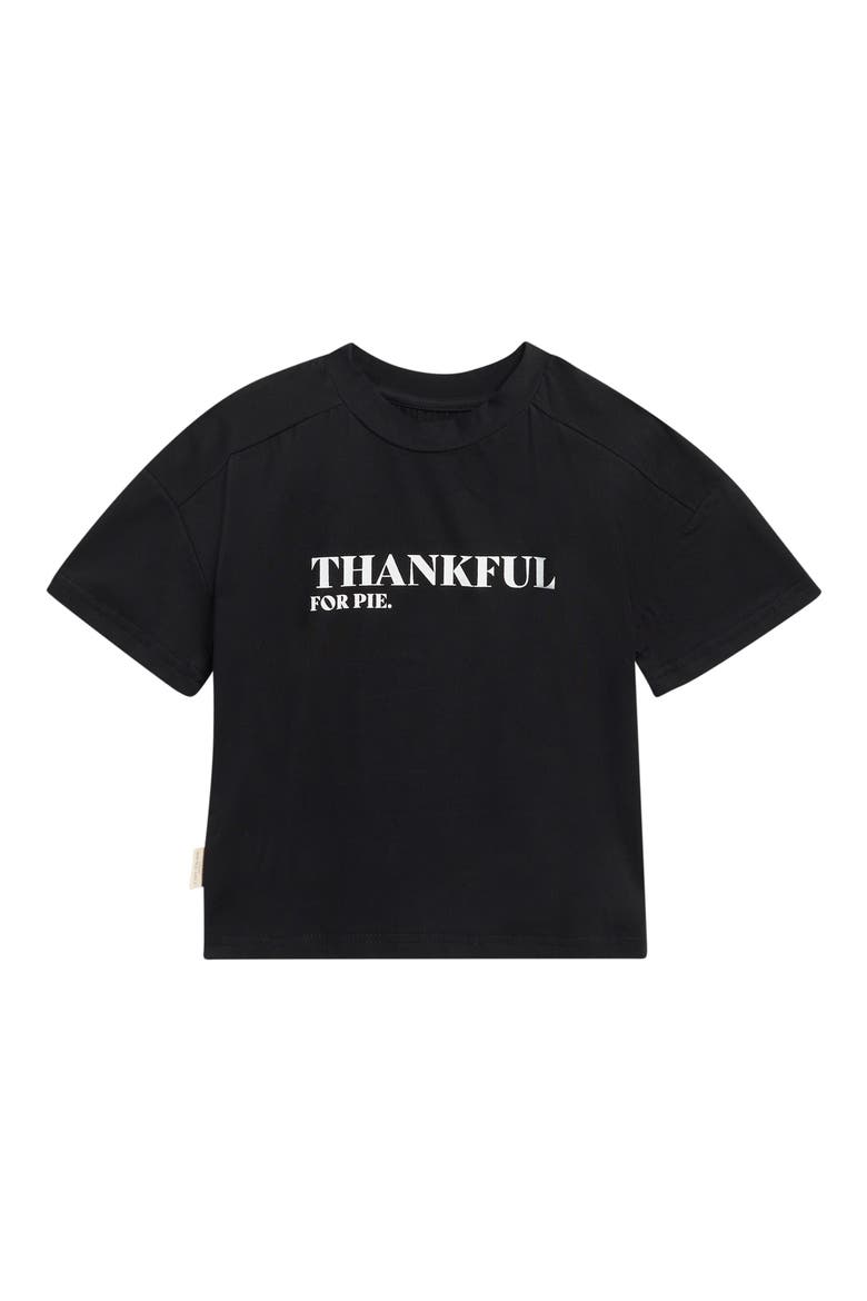 Kids' Thankful for Pie Graphic Tee, Main, color, BLACK