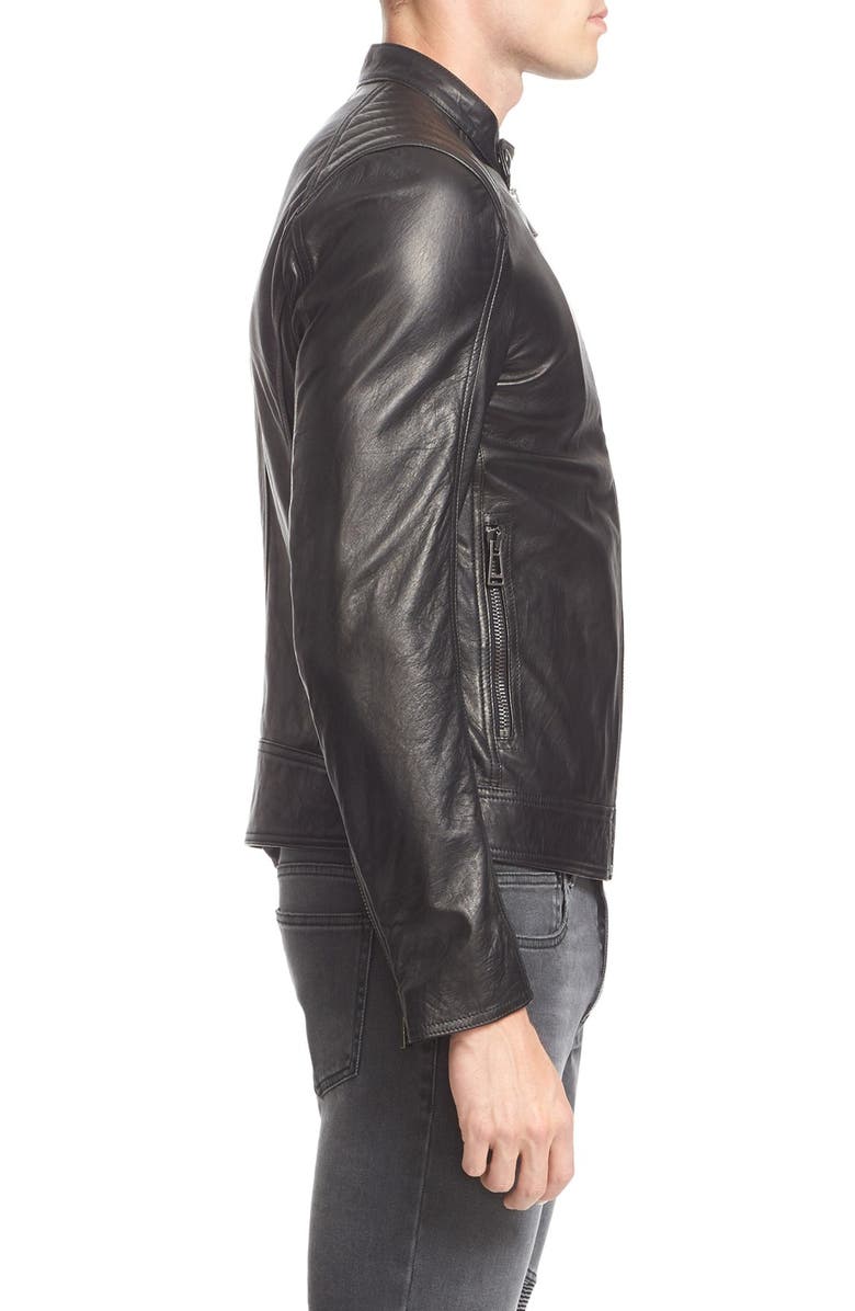 Belstaff V Racer Leather Jacket, Alternate, color, 