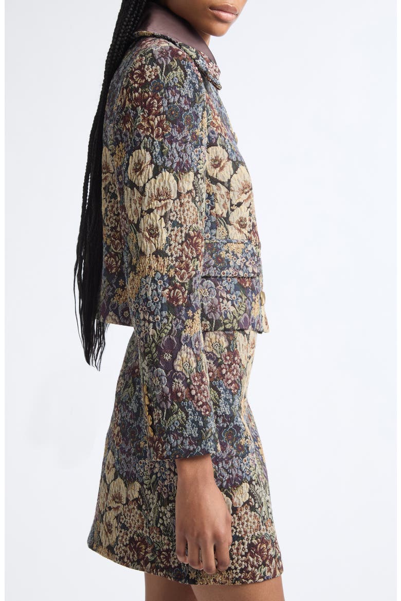 Mabel Floral Tapestry Jacket, Alternate, color, DARK EGGPLANT MULTI