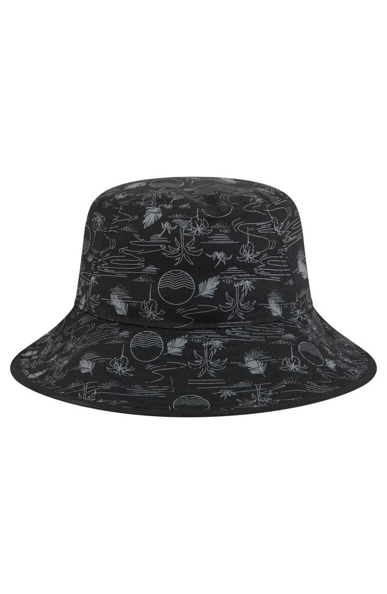 New Era Men's New Era Black Miami Marlins 2025 Spring Training All Over Print Bucket Hat, Alternate, color, Black