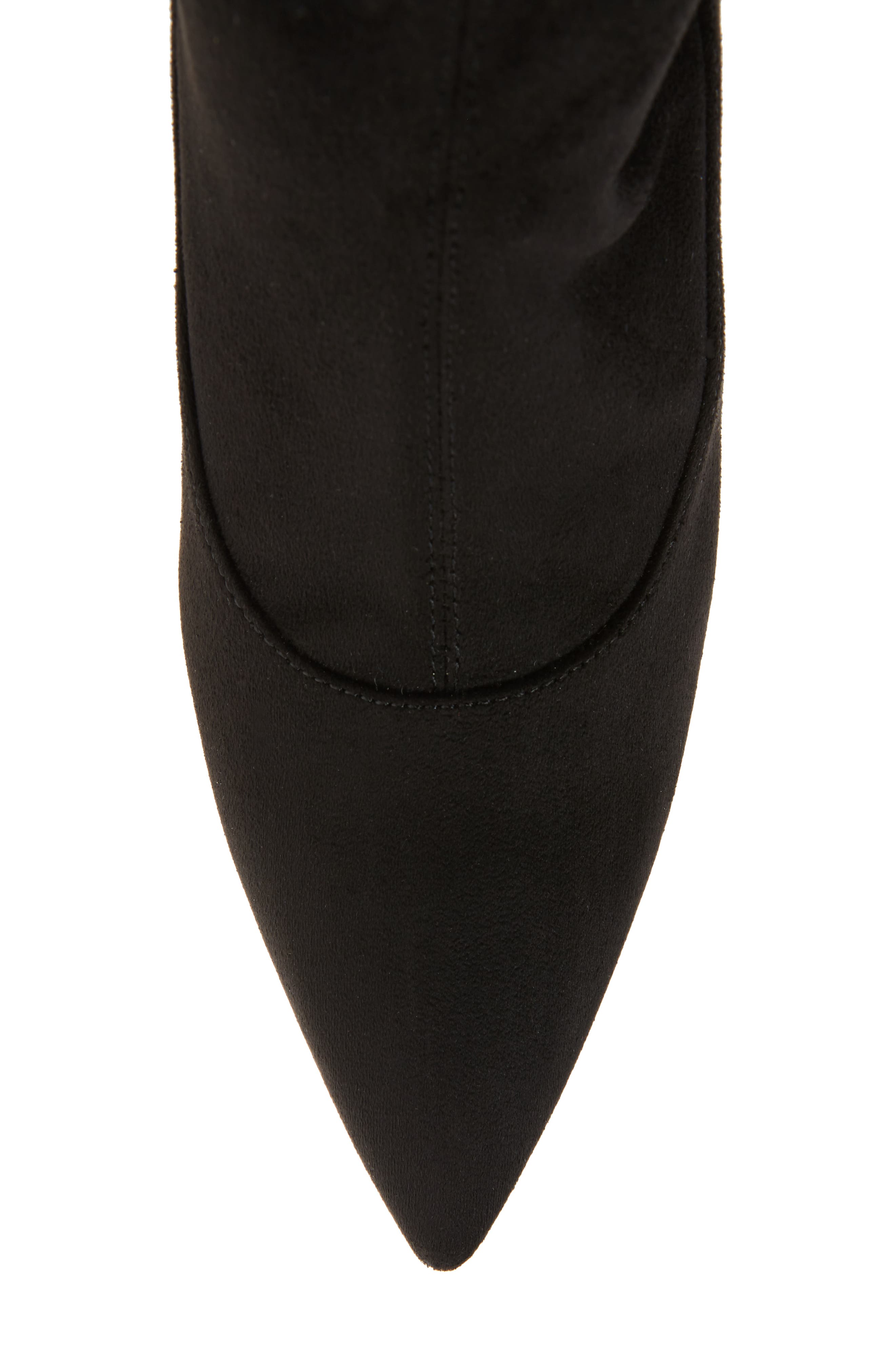 Carrara Knee High Pointy Toe Boot, Alternate, color, BLACK FABRIC
