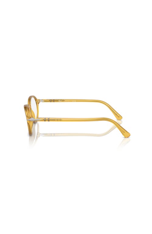 Persol 50mm Oval Optical Glasses In Gold