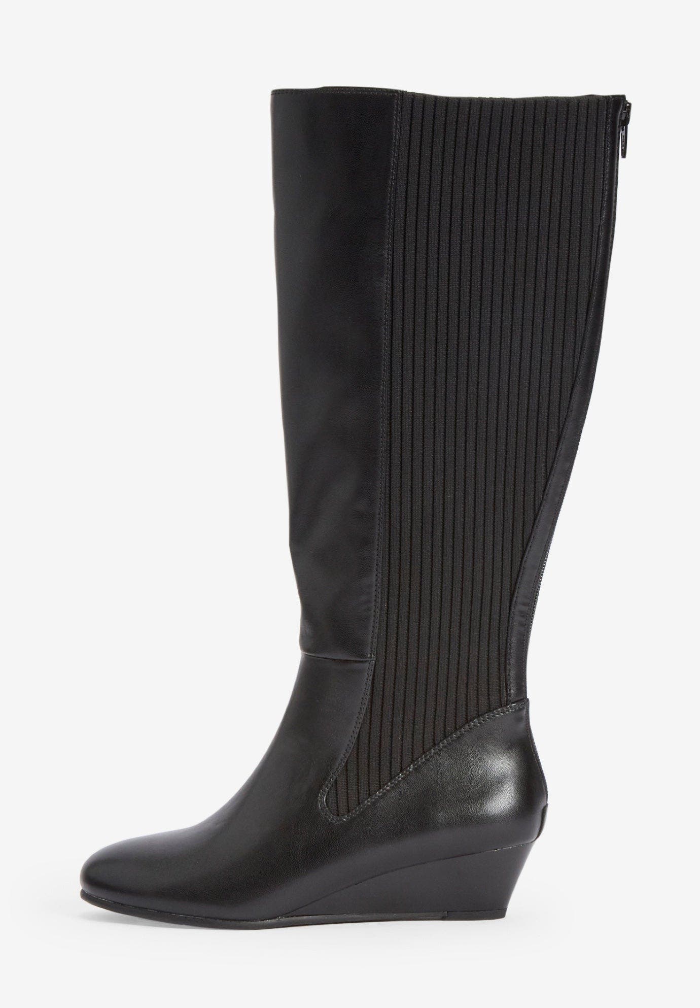Comfortview The Briar Tall Wide Calf Boot, Alternate, color, Black