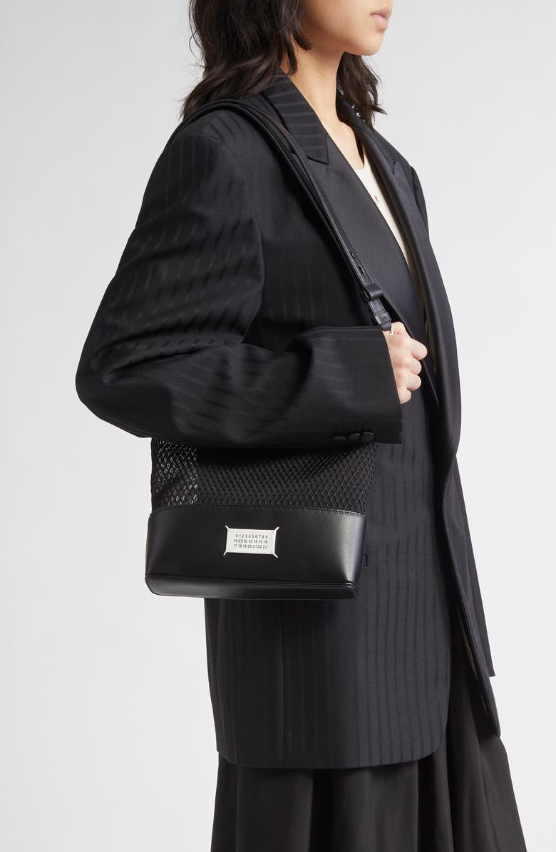 Maison Margiela Small 5AC Mixed Media Hobo Bag, Alternate, color,