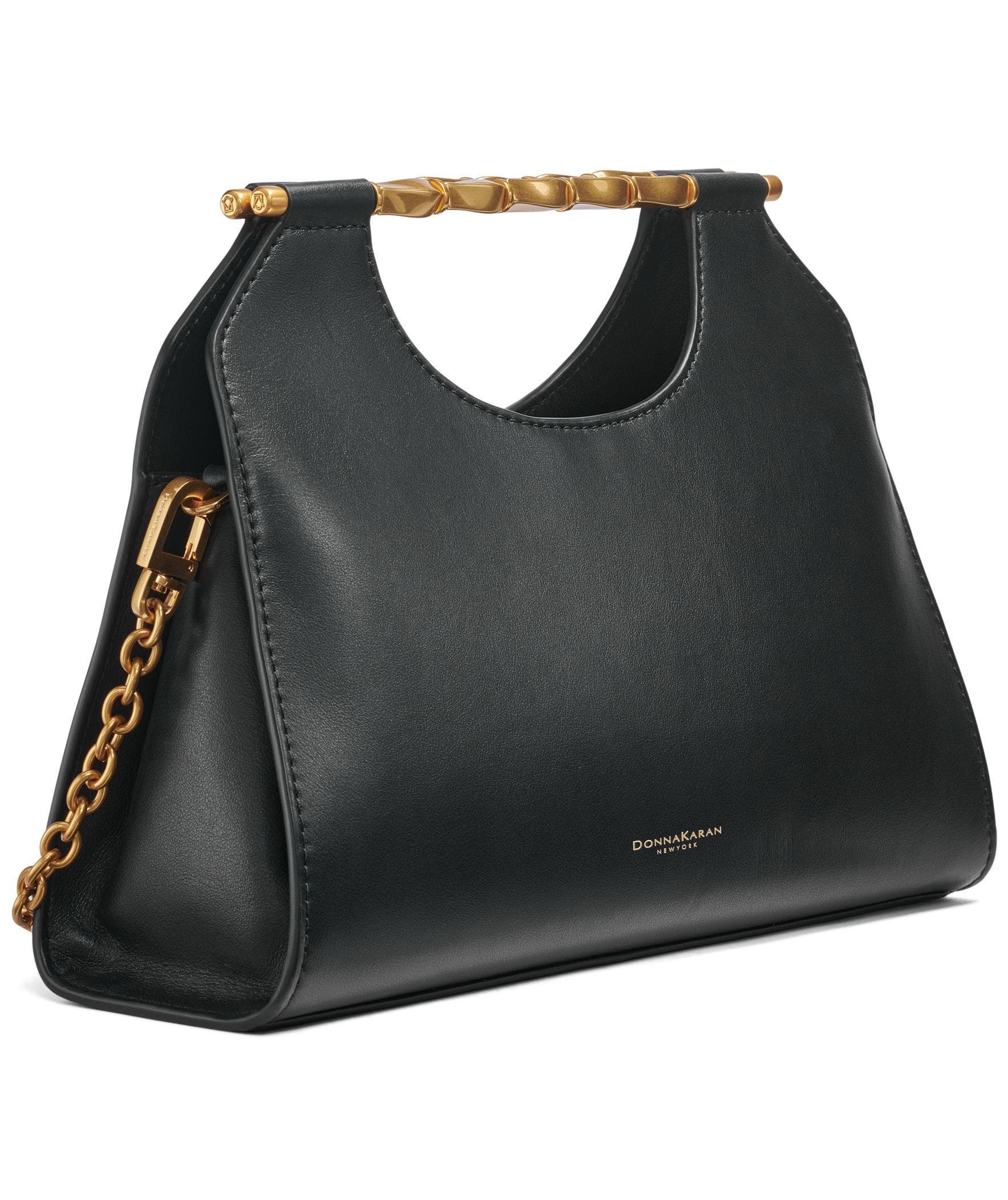 Donna Karan New York Commack Clutch, Alternate, color, Black/Gold