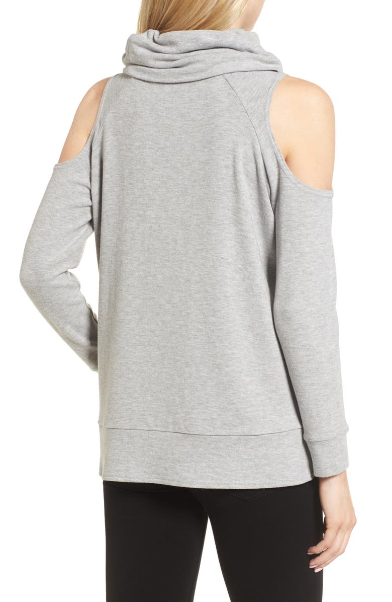 cupcakes and cashmere Malden Cold Shoulder Sweater, Alternate, color, 