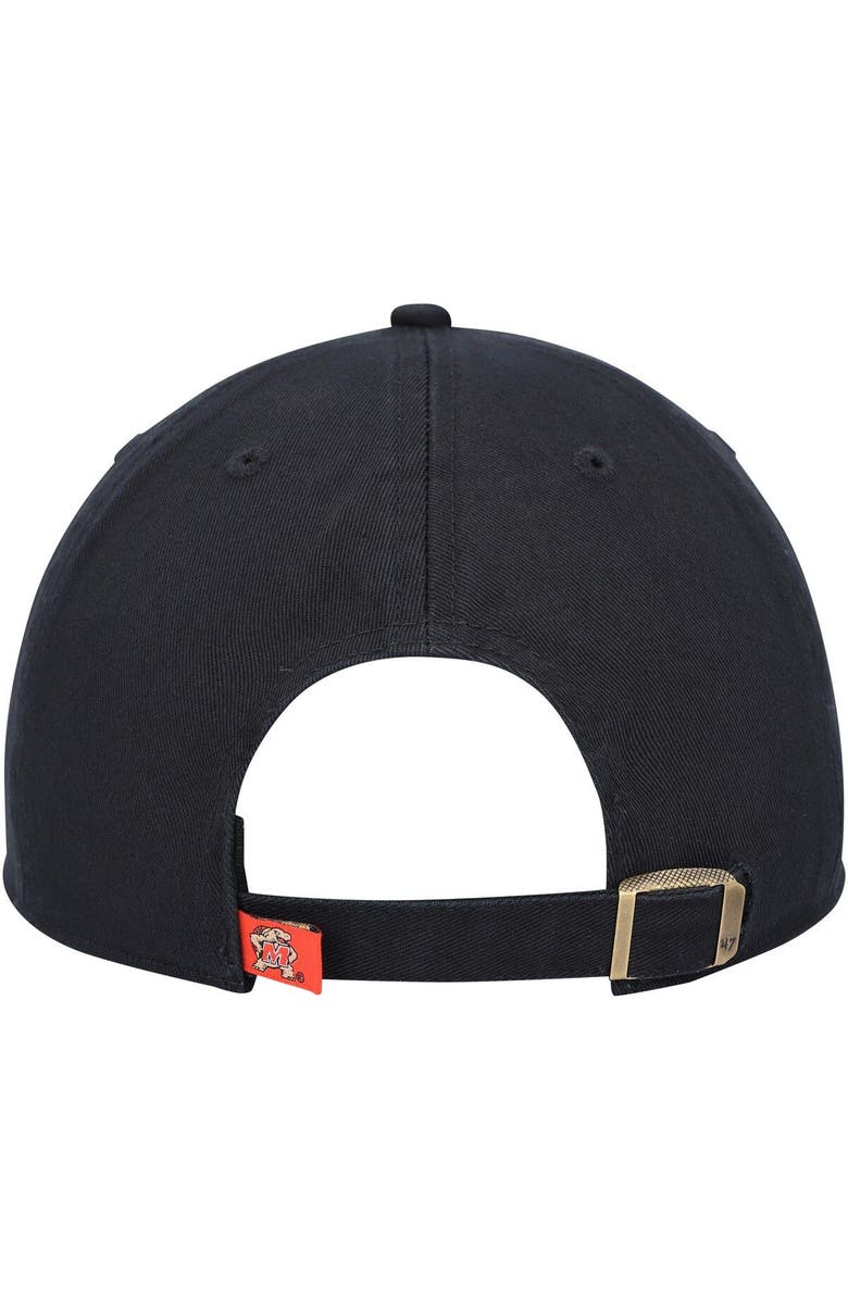 '47 Men's '47 Black Maryland Terrapins Clean Up Adjustable Hat, Alternate, color, 