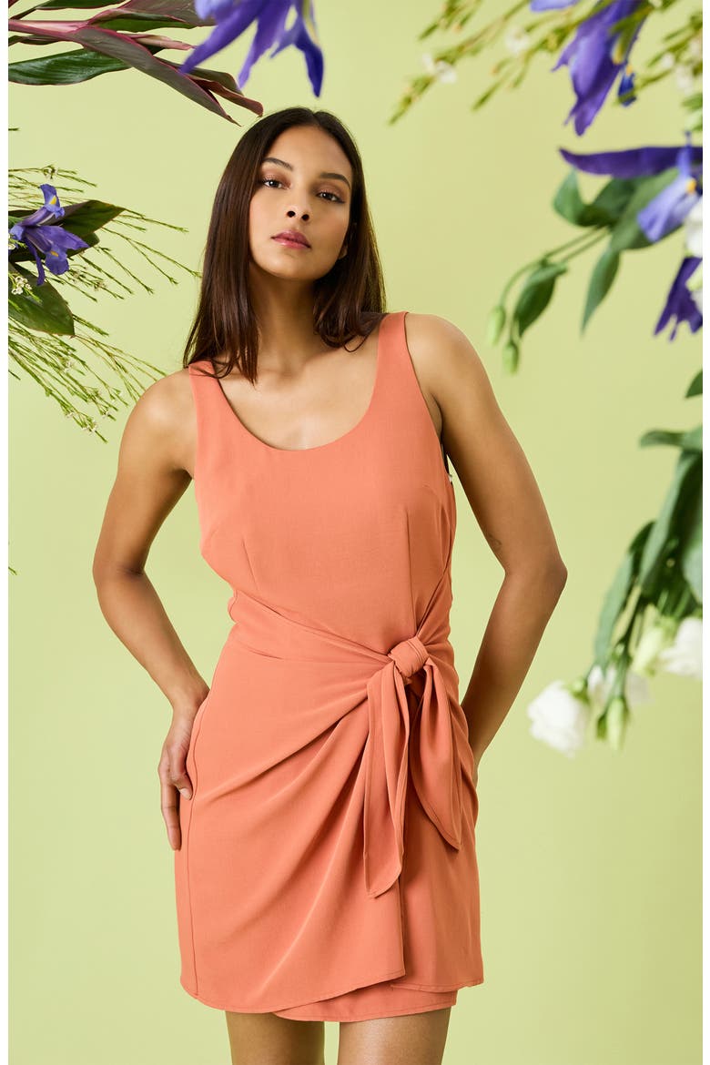 Square Neck Midi Dress, Alternate, color, AUTUMN GLAZE