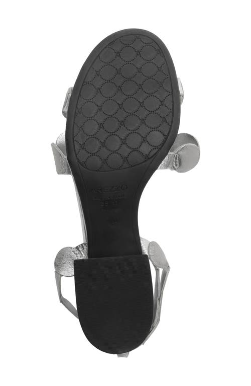 Arezzo Harmony Ankle Strap Sandal In Silver