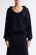 Lisa Yang Doria Padded Scoop Neck Cashmere Sweater