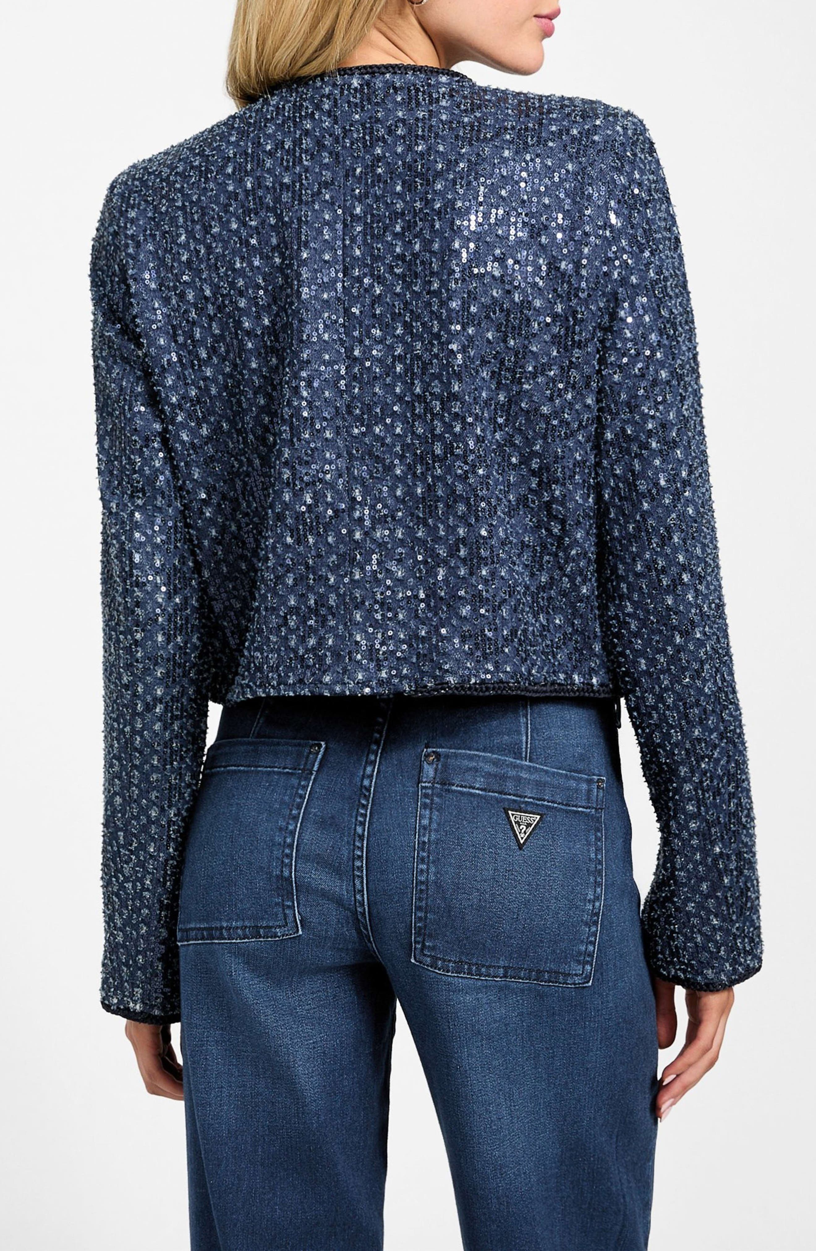 Elisa Sequin Crop Jacket - image 2