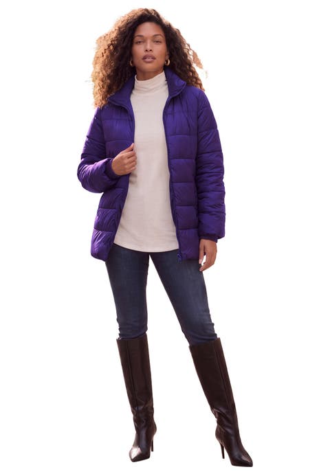 Plus Size Lightweight Quilted Jacket