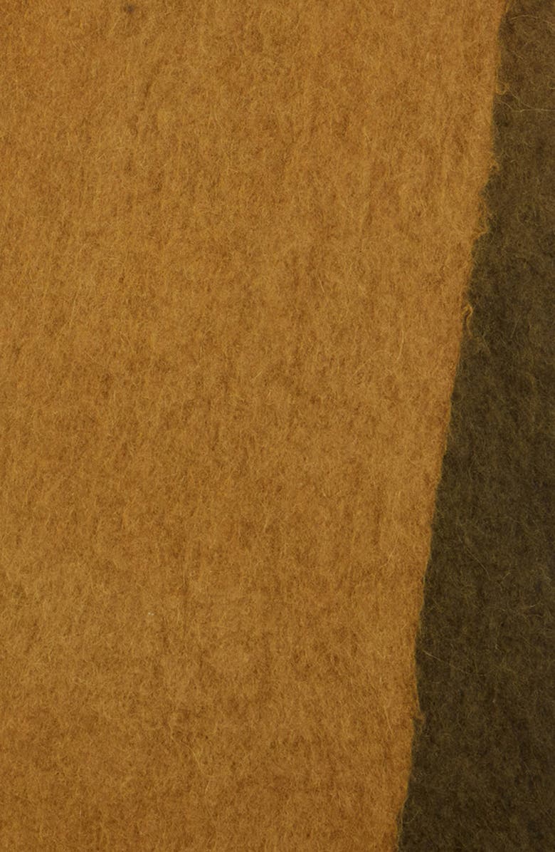 Isabel Marant Firna Logo Embroidered Fringe Scarf, Alternate, color, Khaki