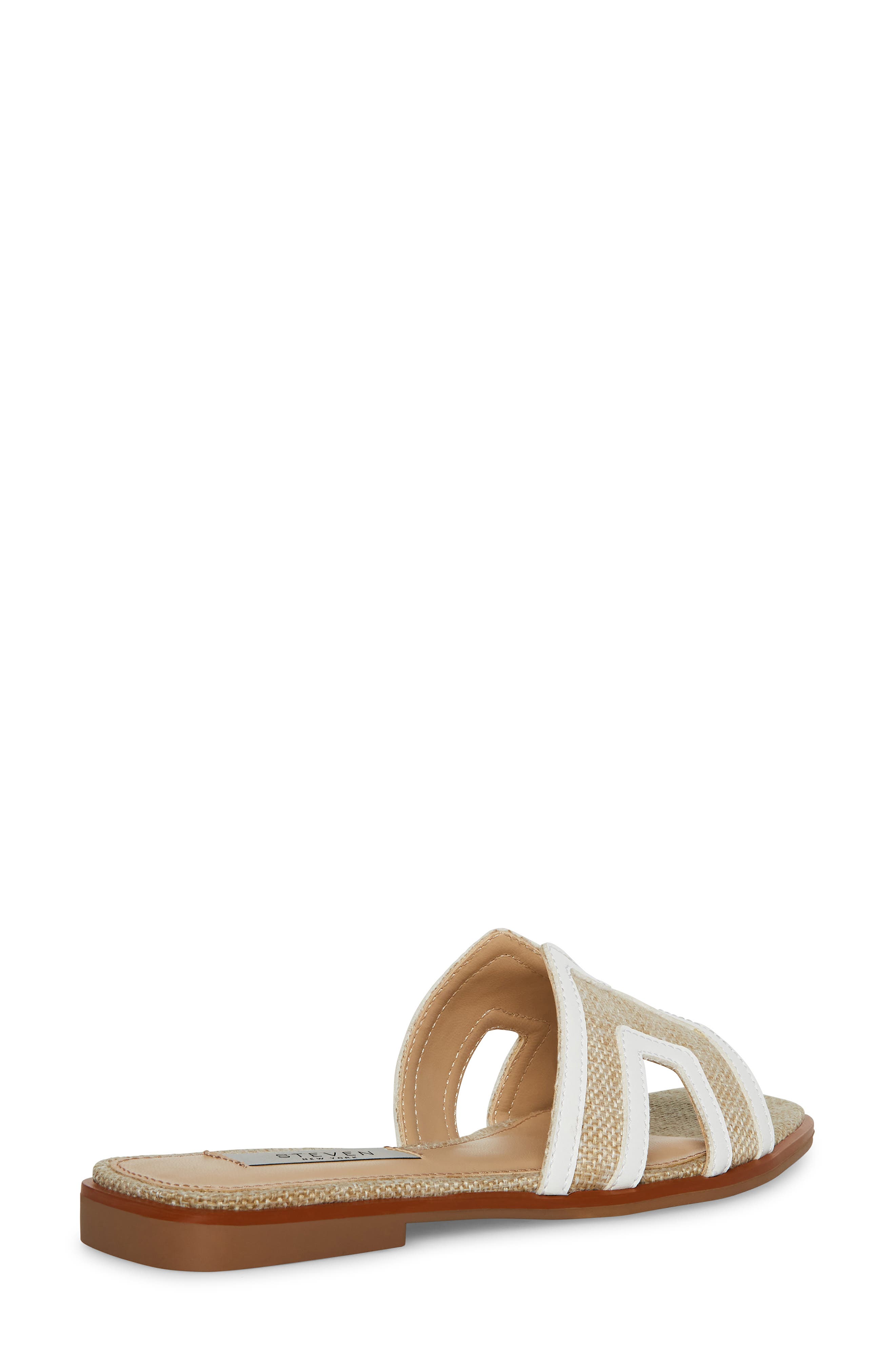Harlien Slide Sandal, Alternate, color, WHITE