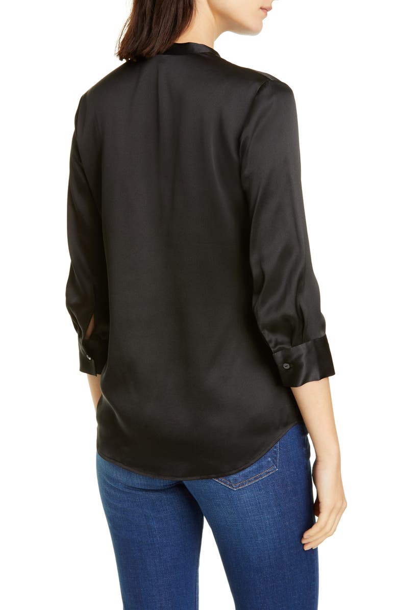 L'AGENCE Aoki Silk Shirt, Alternate, color, 