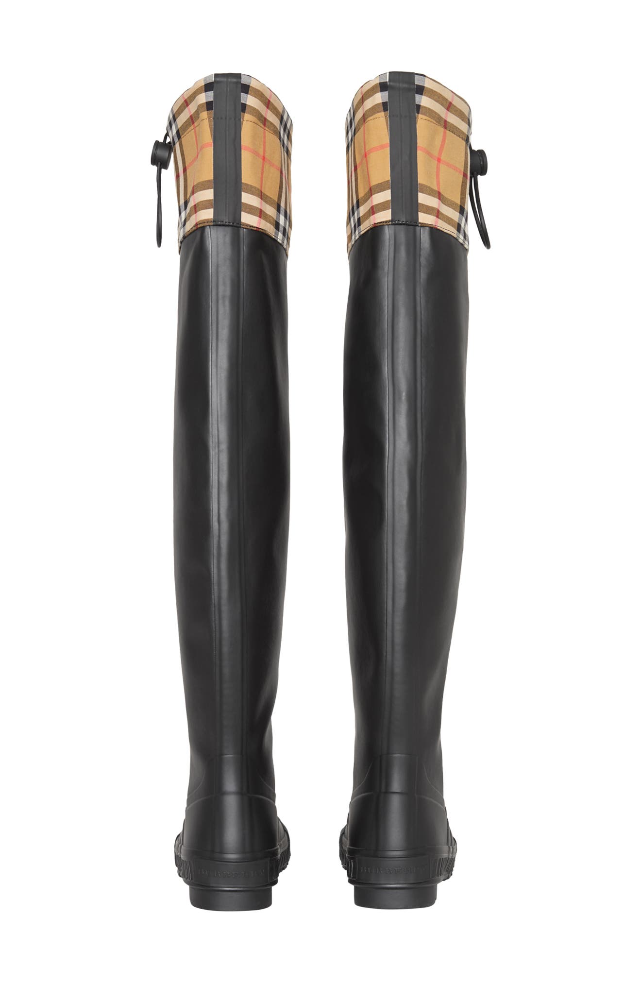 Burberry Freddie Tall Waterproof Rain Boot, Alternate, color, 