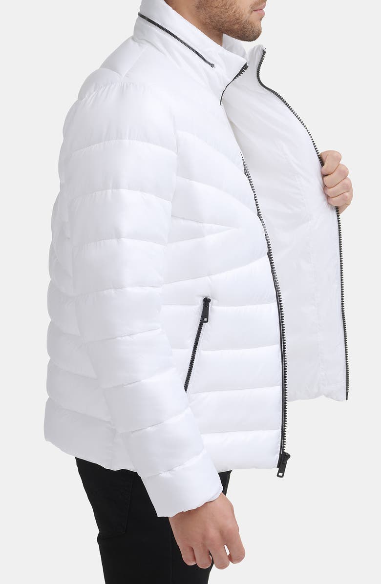 Kenneth Cole New York Hooded Puffer Jacket, Alternate, color, White