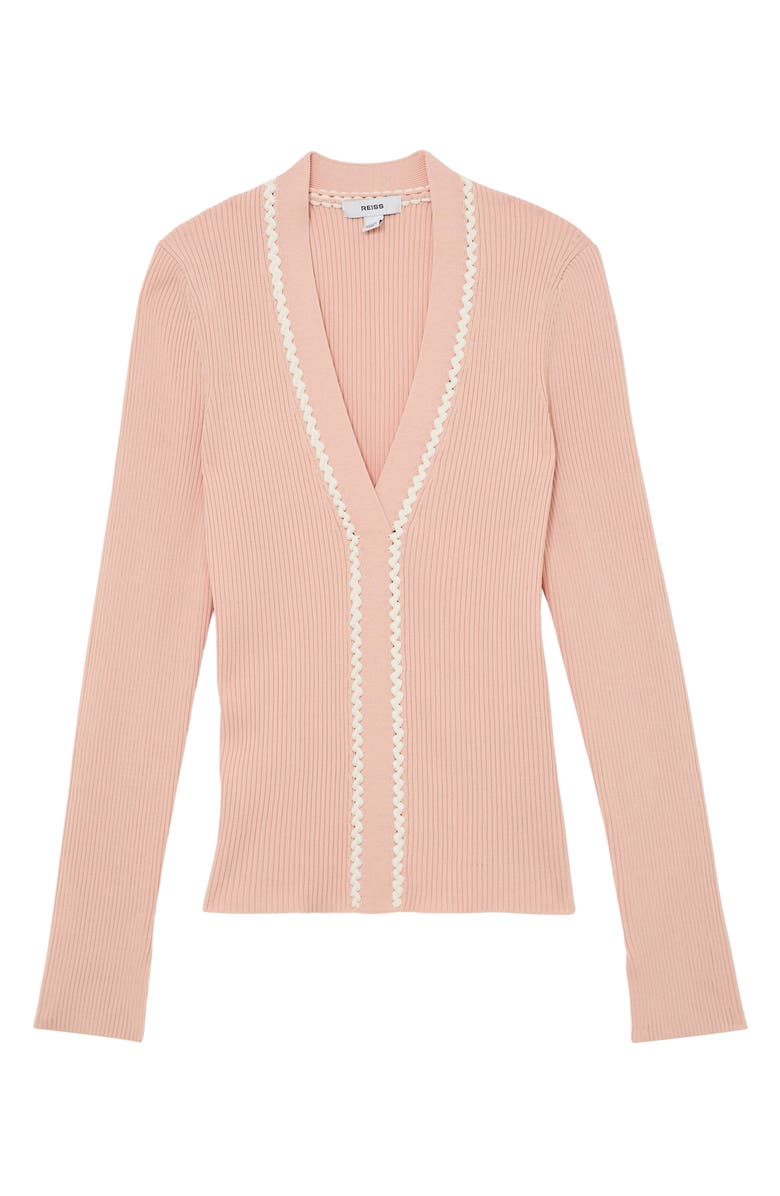 Reiss Lauri Craft Stitch Cable Knit Top, Alternate, color, 