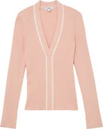 Reiss Lauri Craft Stitch Cable Knit Top