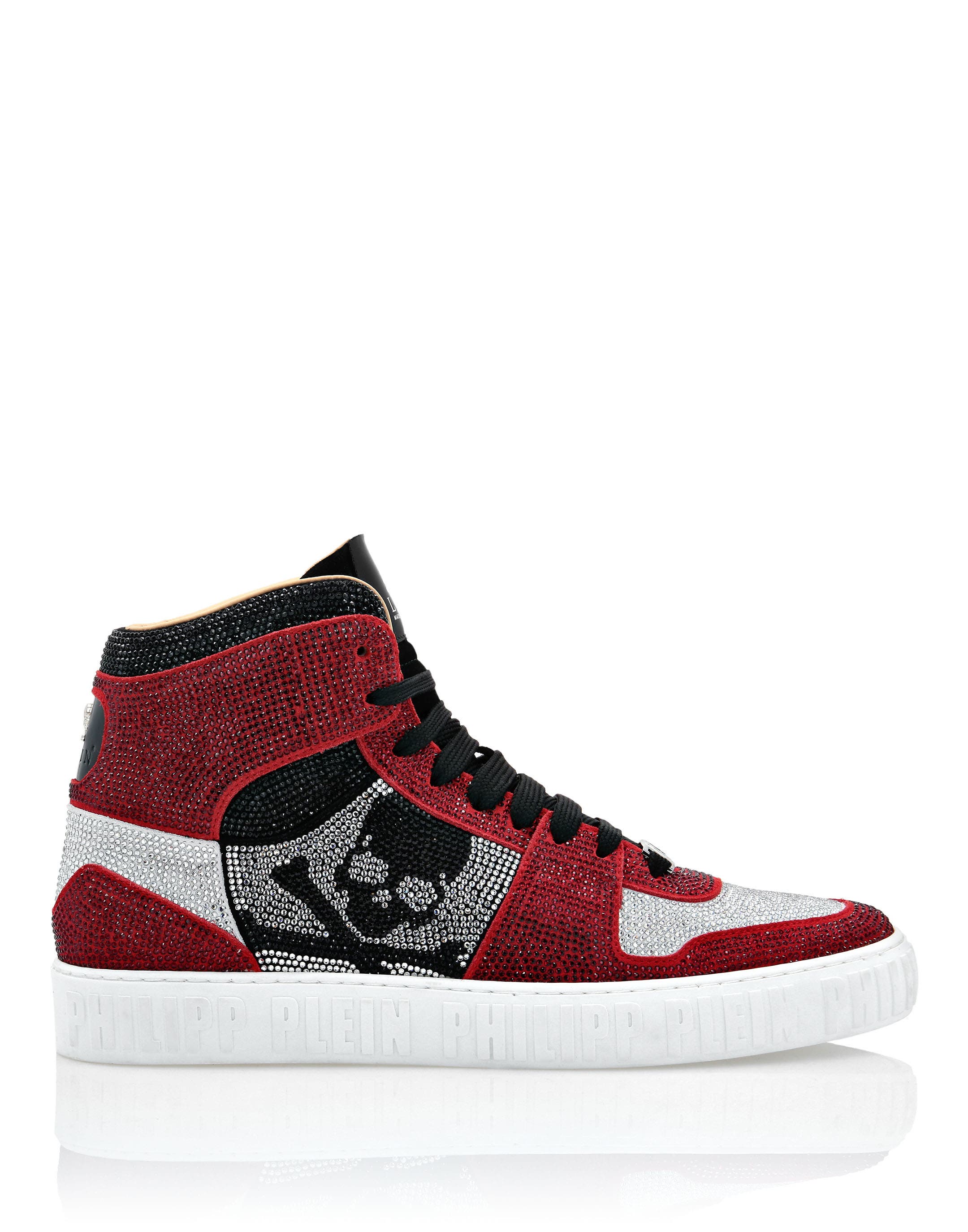 High-Top Sneakers Notorious Unisex, Alternate, color, Red/Crystal