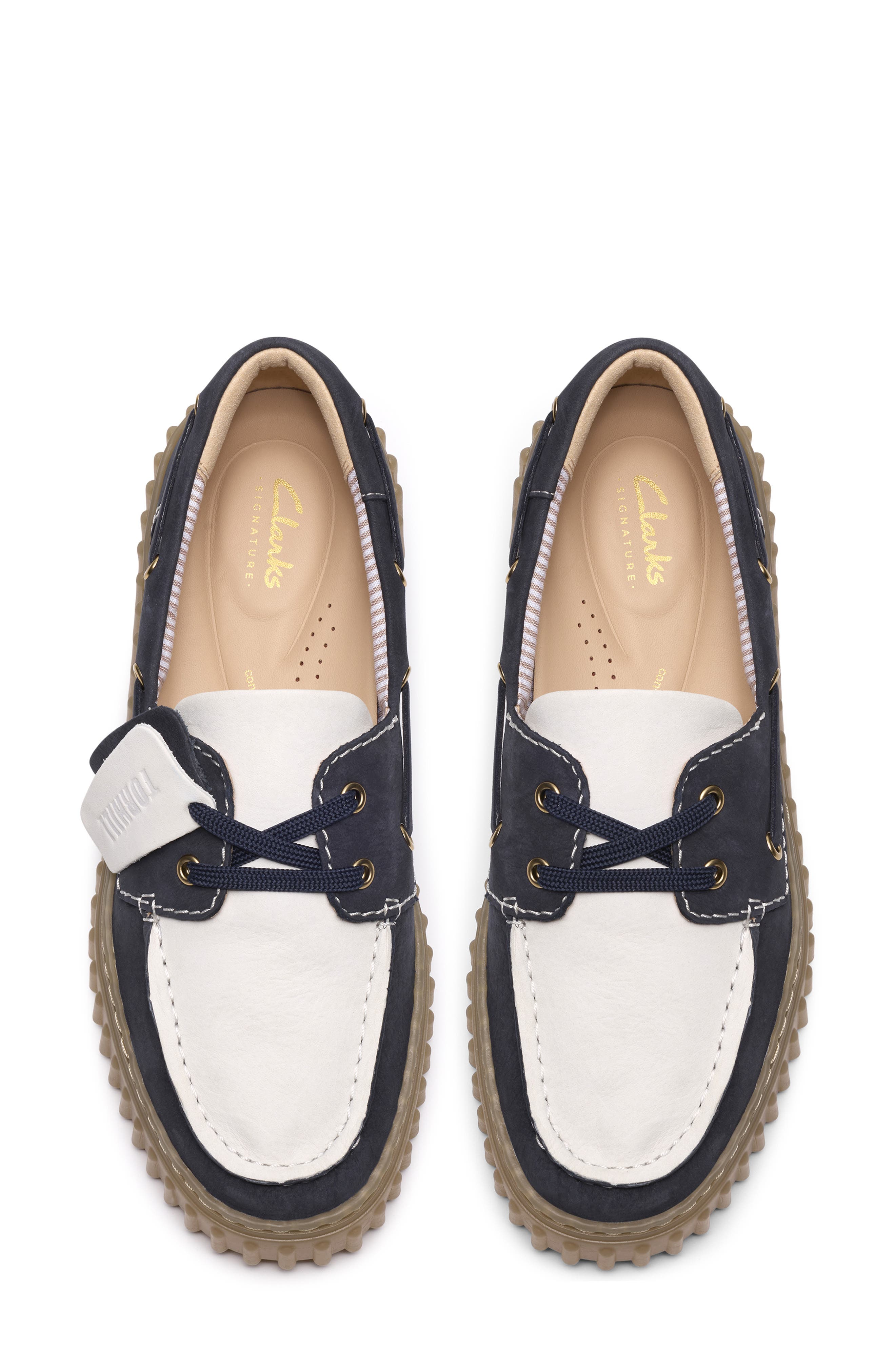 Torhill Leather Boat Shoe, Alternate, color, NAVY COMBI