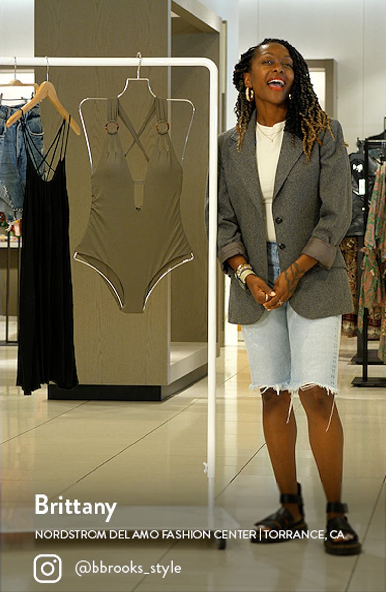 Color Code Plunge One-Piece Swimsuit, sales video thumbnail