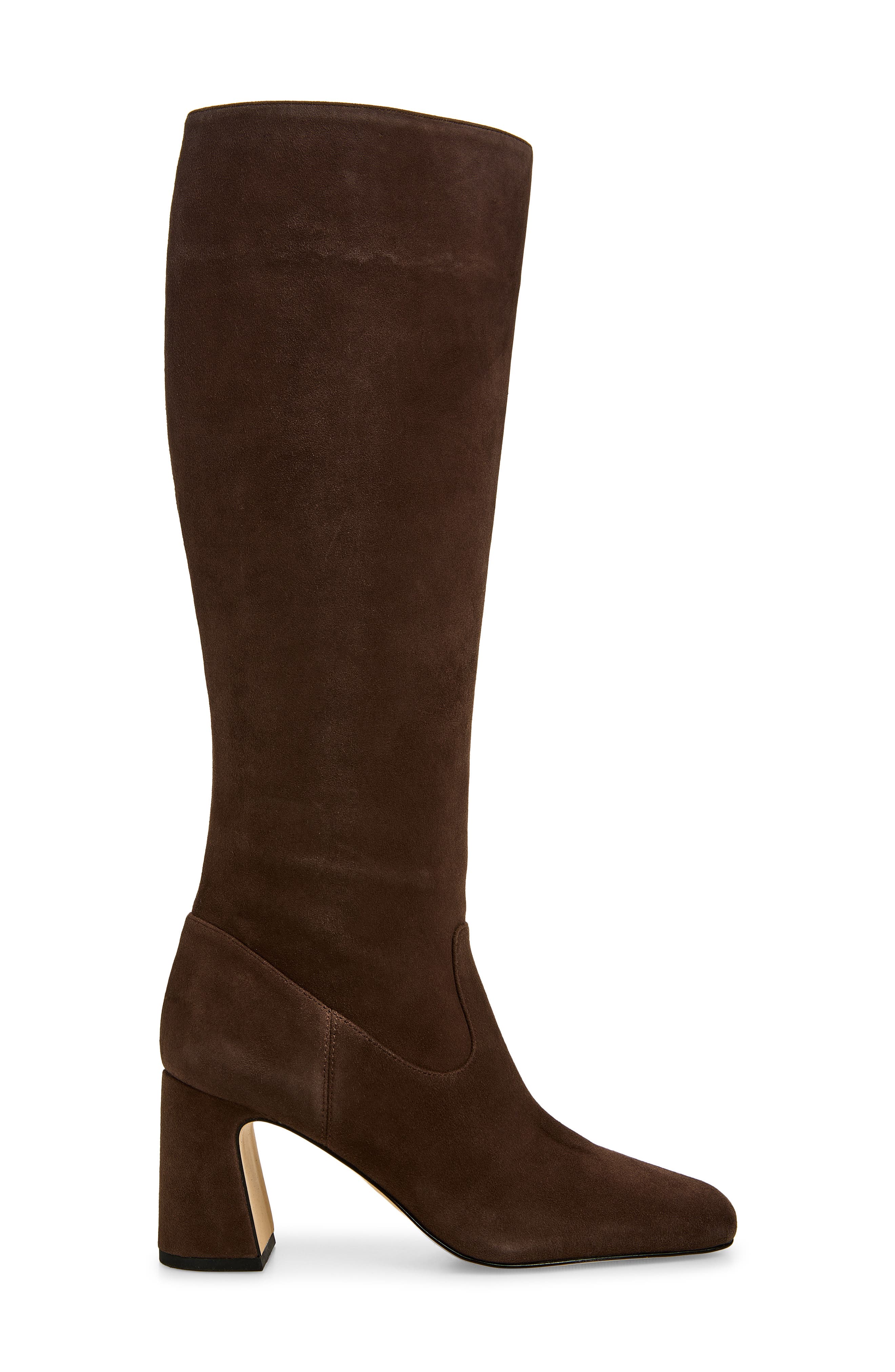 Simona Knee High Leather Boot, Alternate, color, WALNUT SUEDE