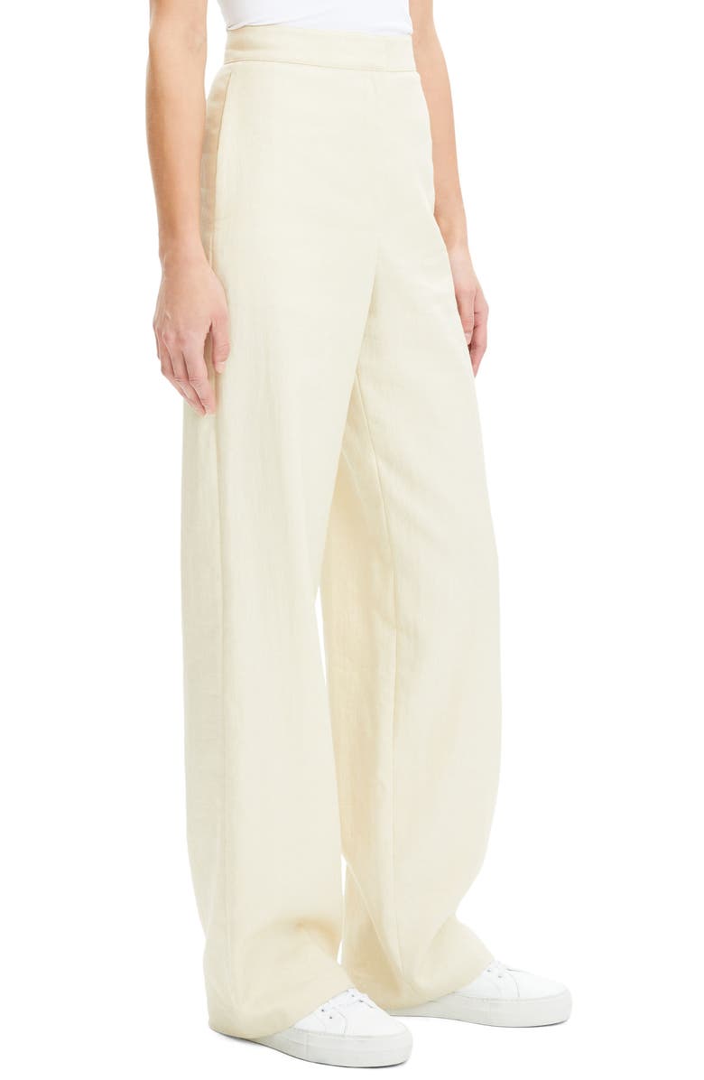Theory Clean Wide Leg Pants, Alternate, color,