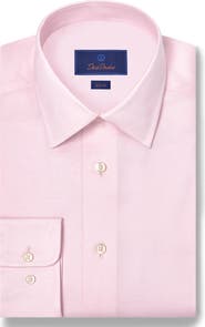 David Donahue Slim Fit Stretch Twill Dress Shirt