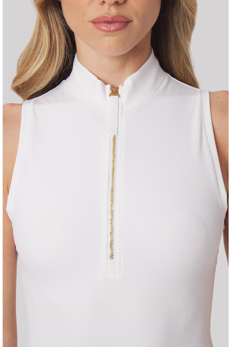 Tinsley Sleeveless Golf Bodysuit, Alternate, color, WHITE