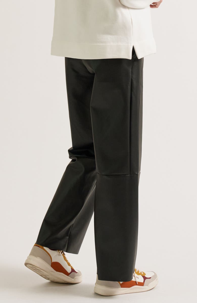 Cache Coeur Alix Maternity Faux Leather Pants, Alternate, color, Black
