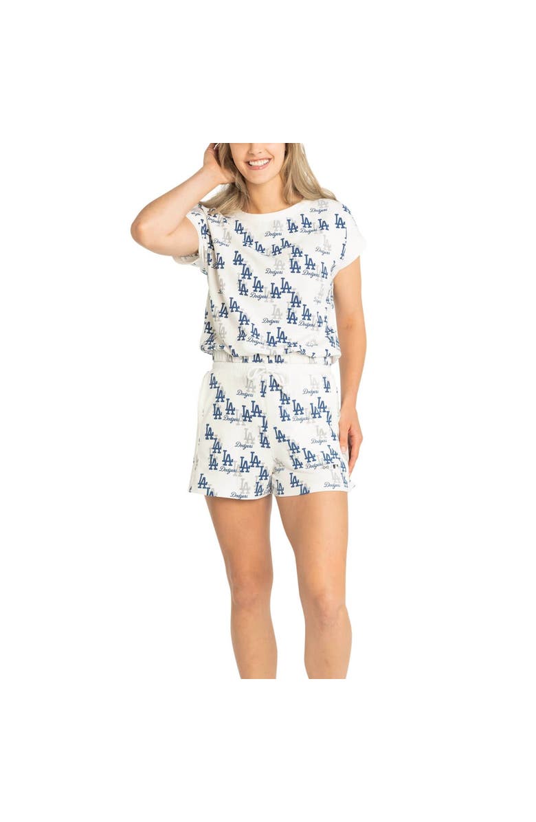 LUSSO Women's Lusso White Los Angeles Dodgers Madge Dolman Tri-Blend T-Shirt, Alternate, color, White