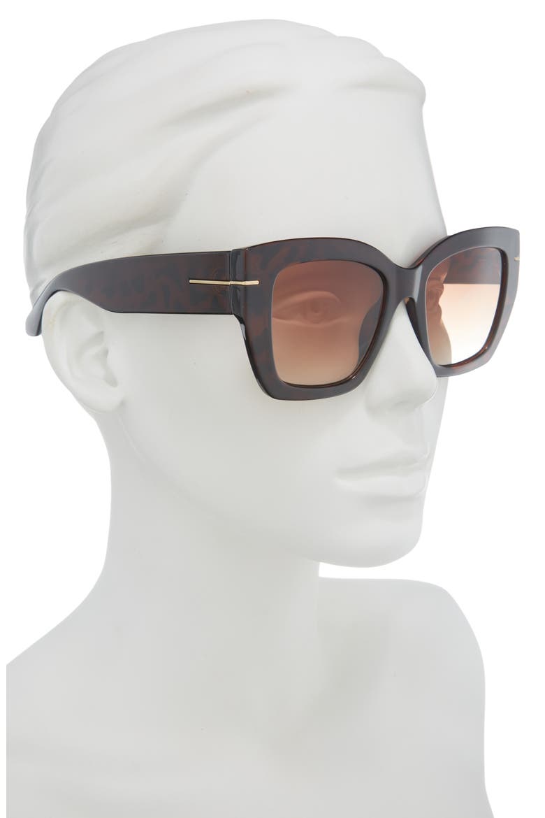 Glam Cat Eye Sunglasses, Alternate, color, TORTOISE